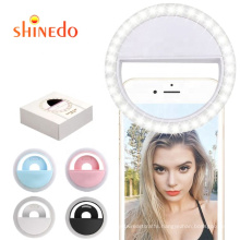 New Ring Light 28 LED Lamps Selfie for mobile Phone Vlog Ring Light Selfie Fill Light Enhancing USB Charge
